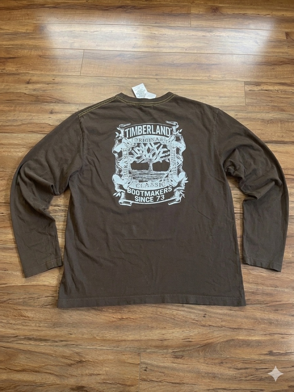 Timberland Vintage Long Sleeve Crewneck Shirt - Brown - Picture 2 of 4